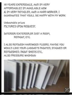 Get ready for fall rates!! House painting