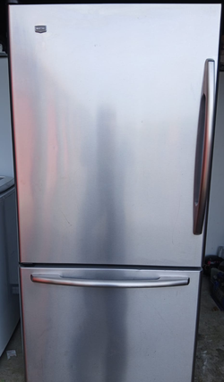 Stainless Steel Bottom Freezer Fridge by Maytag