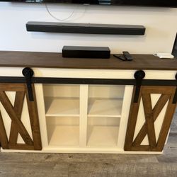 Farmhouse Console With Storage