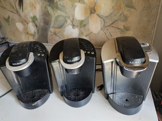 Three non-working Keurig coffee Brewers