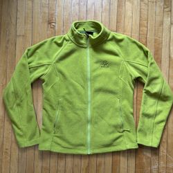 KAILAS Women's Hiking Neon Green Fleece Sweater Sz. L
