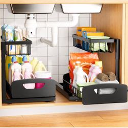 Under Kitchen Sink Organizer(2 pack)