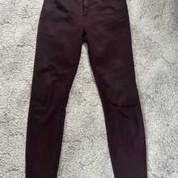 Buffalo David Bitton mid rise stretch Denim Jeans Pants eggplant brown size 10/30