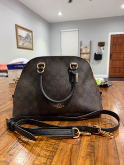 Coach Katy Satchel in Signature Canvas