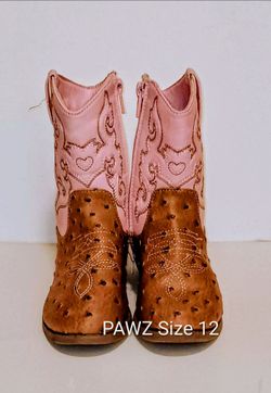 PAWZ Girls Cowboy Boots Size 12