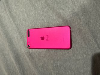 Pink iPod 7th gen with case