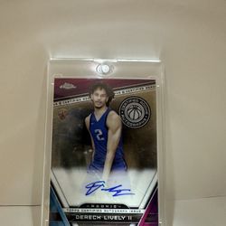 2023 TOOPS CHROME BASKETBALL | DERECK LIVELY II | BASE AUTO