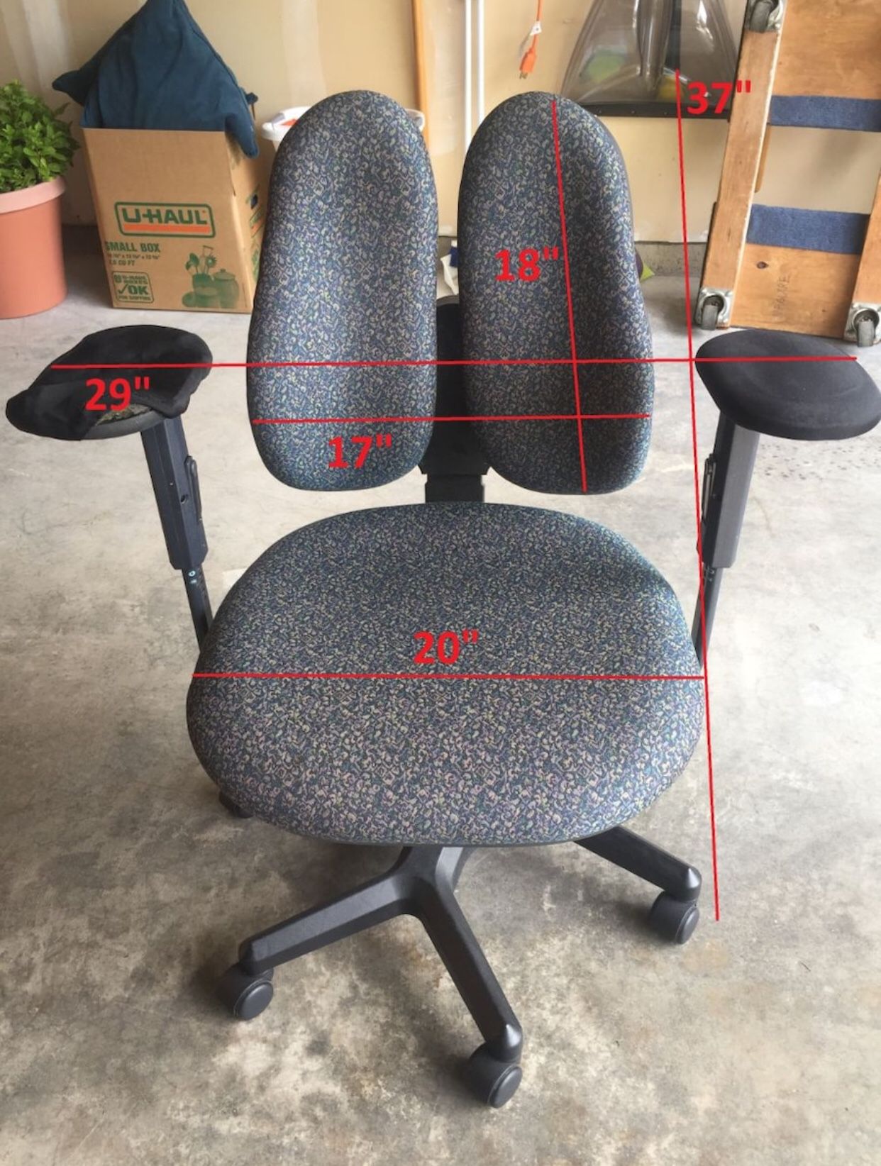(OBO) Ergonomic Duo Back Office Desk Chair (As Priced or Best Offer)