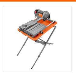 ☀️#2078 RIDGID 9-Amp 7 in. Blade Corded Wet Tile Saw with Stand