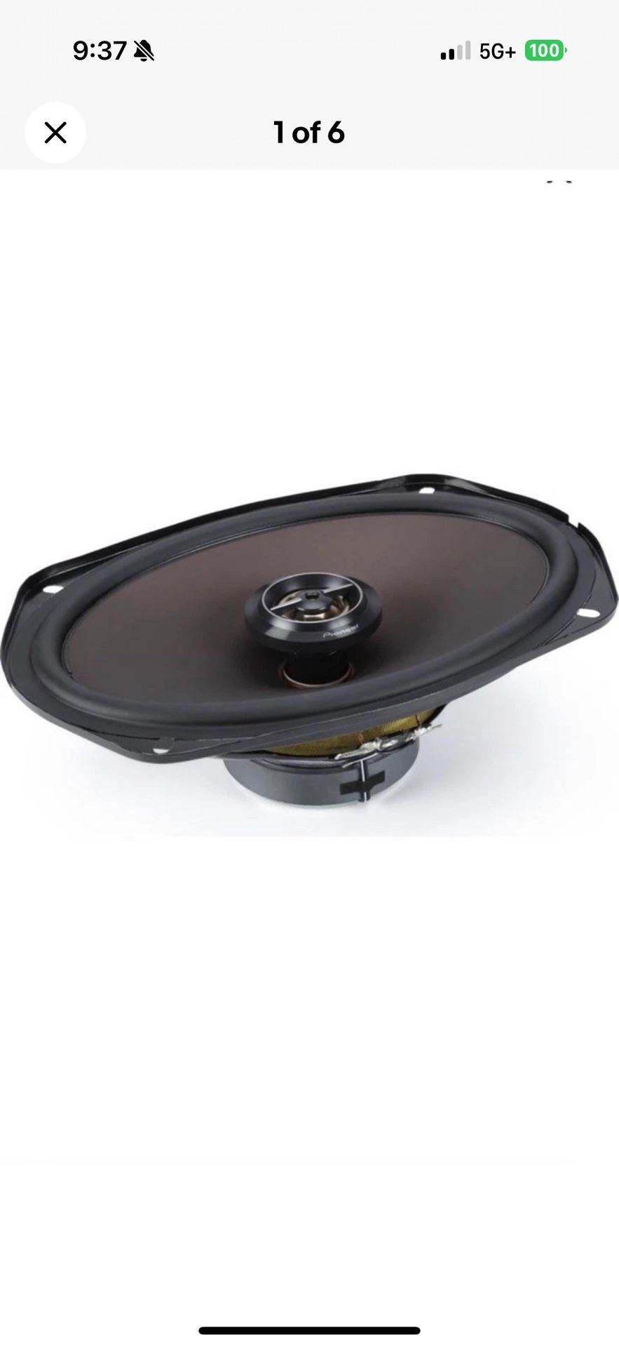 Pioneer TS-A693FH 6x9" 95 W (460 W Max Power) A-Series 2-way Coaxial Speakers