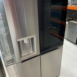 Stainless Steel 27 Cu. Ft. Smart Side-by-Side InstaView Door-in-Door Refrigerator 