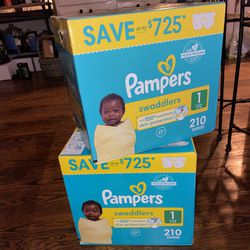 (420ct) Pampers Size 1 Swaddlers 