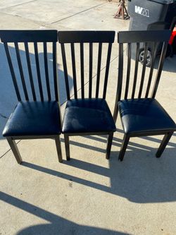 Black walnut chairs
