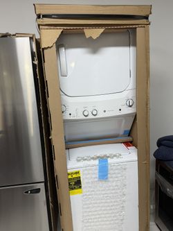 Ge Washer And Dryer Electric Stacked