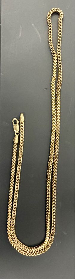 Yellow gold Franco chain link 10k 24 inch