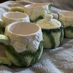 Vintage Cabbage Design Kitchen Set