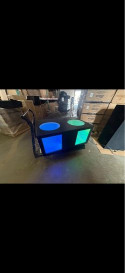 2”15 subwoofer box custom with leds and terminals plus blowthrough