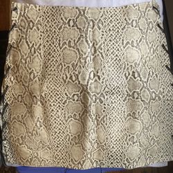 Genuine Python Snake Skin Skirt Size Medium Suede Lace Up Strings 