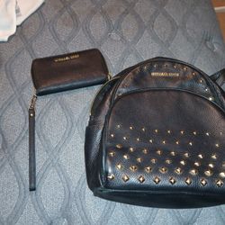 Michael Kors Backpack Purse And Wallet Set 