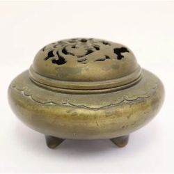 Chinese Bronze Covered Censer