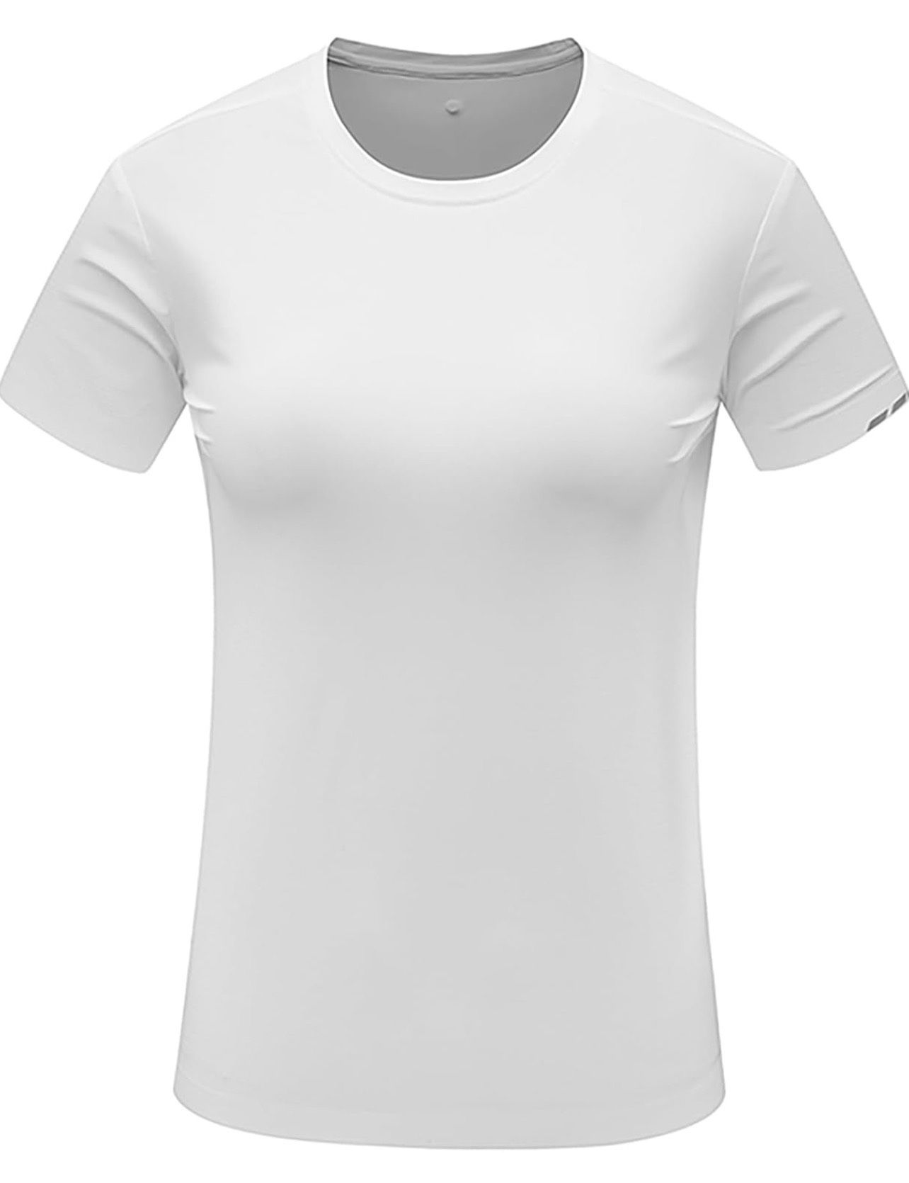 L size Unisex Athletic Performance T-Shirt, Quick Dry Moisture Wicking, Short Sleeve Running Workout Top