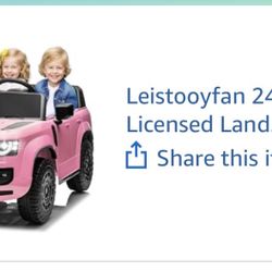 Pink Landrover BRAND NEW KIDs Ride