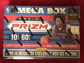 Brand New & Sealed 2021-22 Panini Prizm Basketball Mega Box