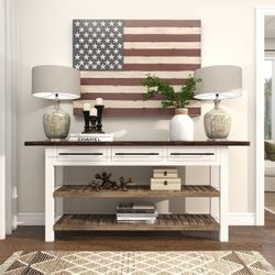 Entry Table With Drawers 