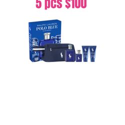 5 Pcs Polo Blue Eau De Toilette Fragrance Gift Set 💖💖💖firm Price ✅