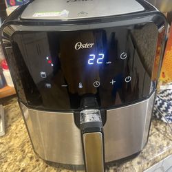 Oster DiamondForce Nonstick XL 5 Quart Digital Air Fryer 8 Functions Touchscreen
