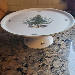 Pretty Vintage Holiday Cake Stand