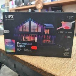 LIFX 50ft Outdoor Permanent Smart Lights, RGBW LED Strip with Supercolor, Wi-Fi Enabled, Cuttable & Extendable, App & Voice Control, Alexa/Google/Appl