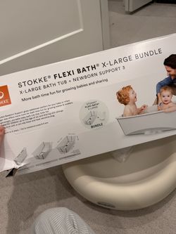 Stokke Flexi Bath X-Large Bundle – Sandy Beige