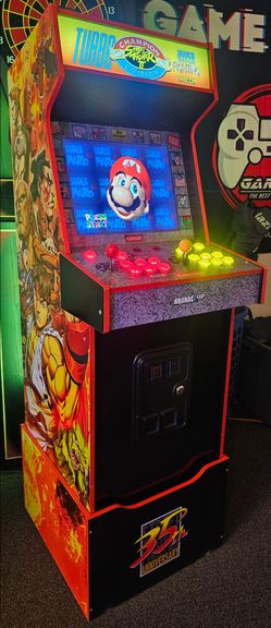 Turbi Street Fighter Arcade1up Cabinet With Over 15,000 Video Games