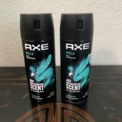 The Axe Apollo Can Body Spray, 4 oz New.  $10.00 for both 