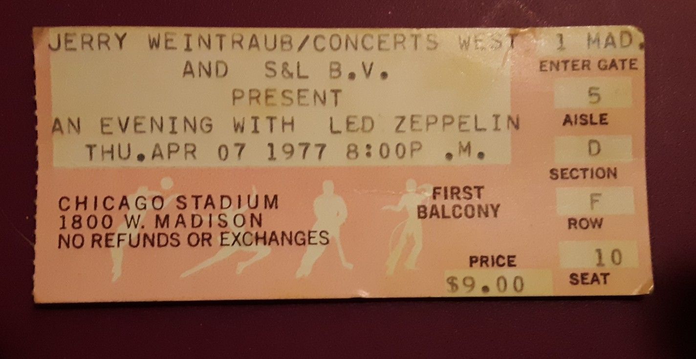 Concert Ticket Stubs 1970's- 2000's