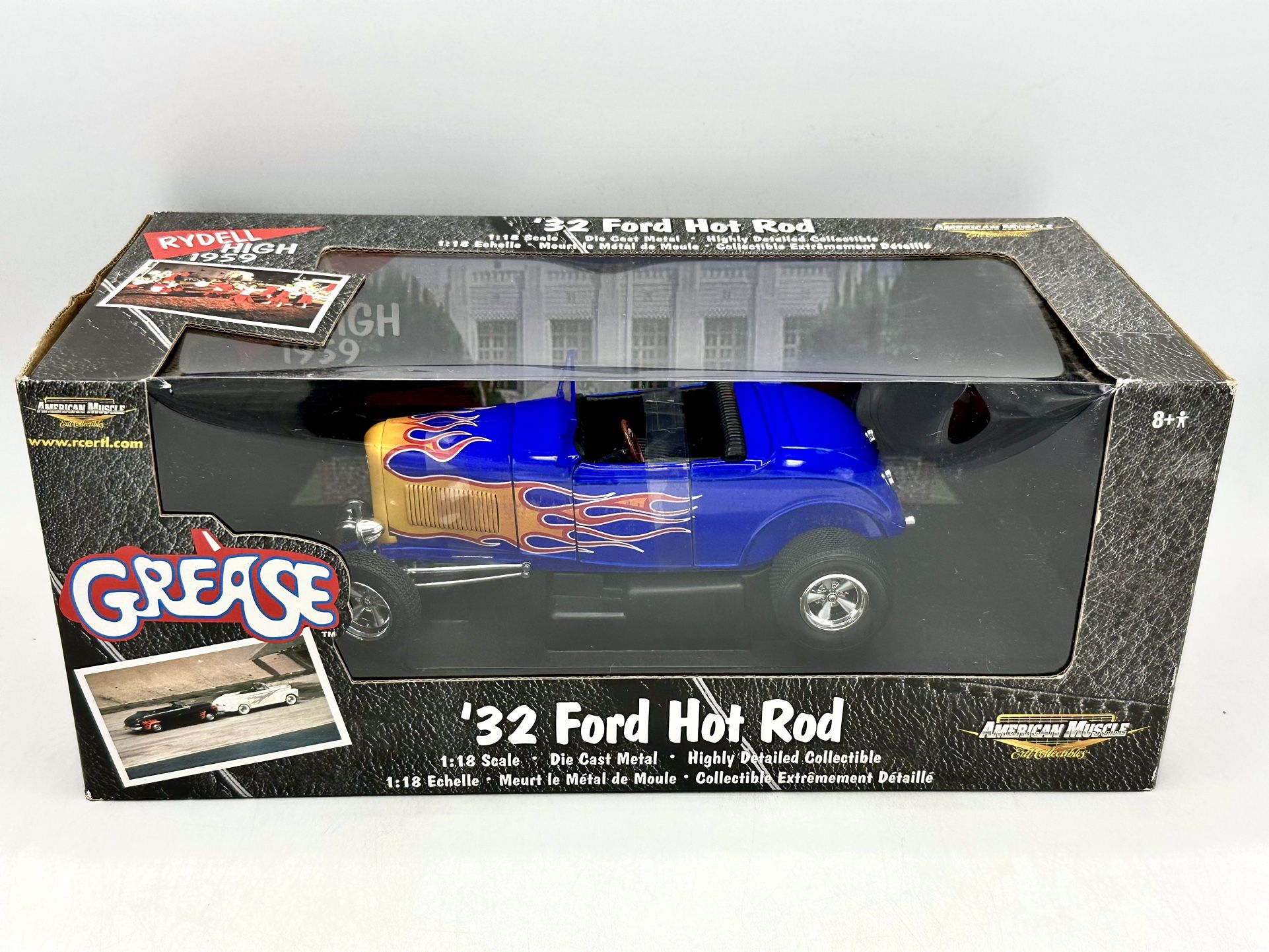 Ertl Collectibles 1:18 Scale Diecast Model Car Grease 32' Ford Hot Rod