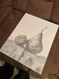 16x20” Graphite Canvas Sketch - Commissions OPEN as well - Great Kitchen Decor