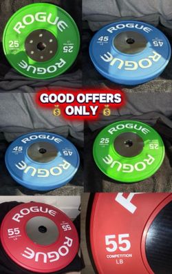 Rogue gym lifting weights