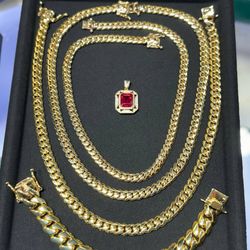 New Cuban chains  bracelets Rolex watches