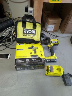 RYOBI ONE+ HP 18V Brushless Cordless 1/2 in. Hammer Drill Kit