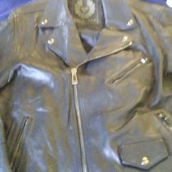 Belstaff Leather Motorcycle Jacket 