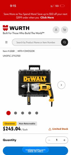 1/2 “ hammer drill (plug)