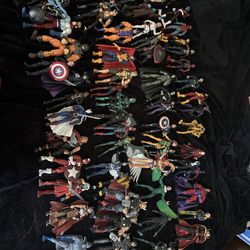 MARVEL LEGENDS ACTION FIGURES  LOT (63 Total Figures)  $130 OR BEST OFFER TAKES IT!!! 