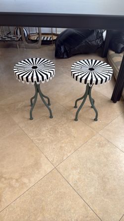 Mackenzie Childs Big Top Stools