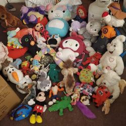 Assorted Mixed Plush Some Are Vintage Plushes 