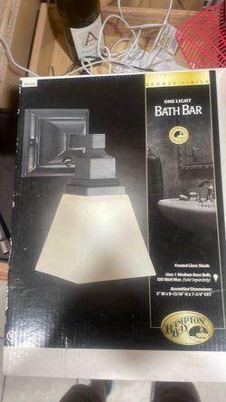 Hampton Bay One Light Bath Bar Bronze