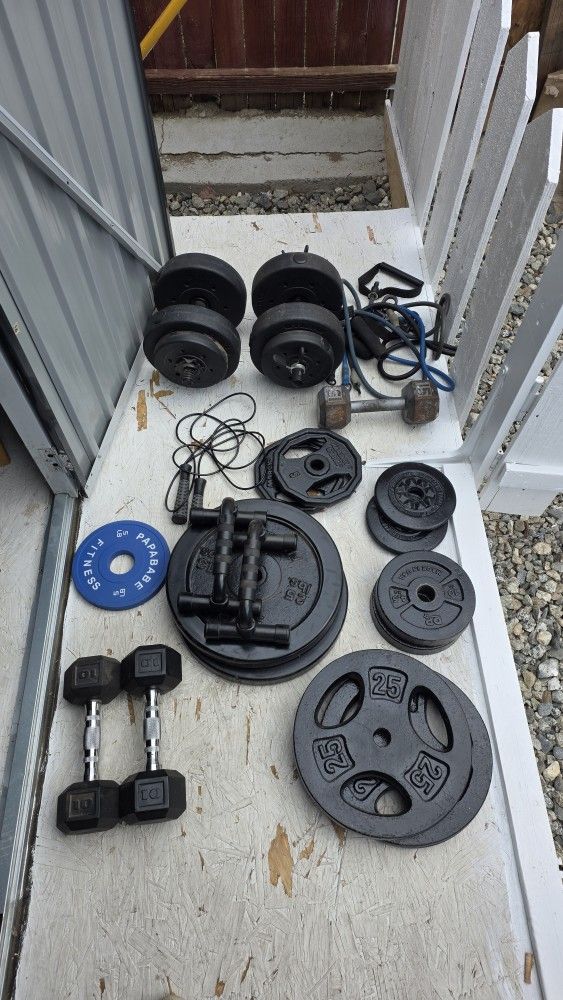 Bench Press And Weights 