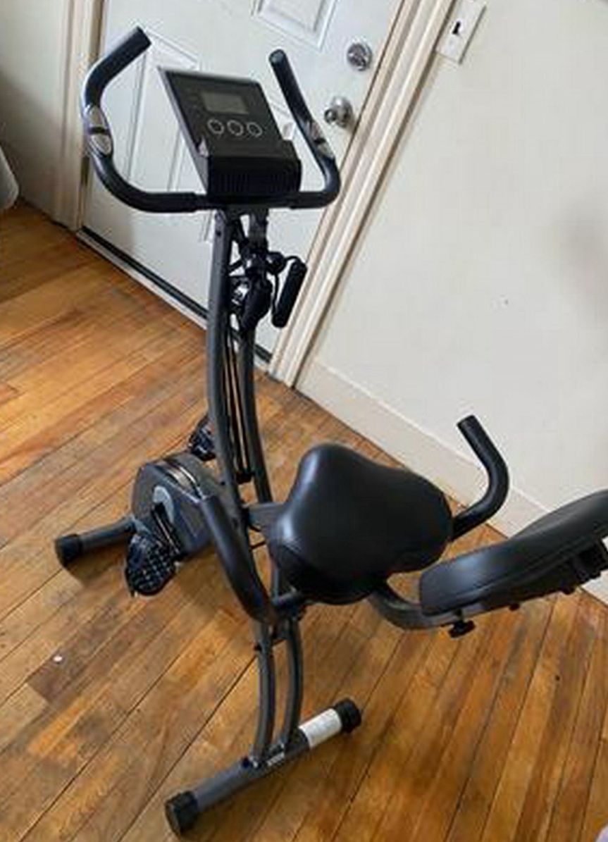 3 In 1 Folding Exercise Bike With Arm Resistance Bands