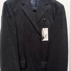 Men’s Oleg Cassini-Sport Coat-Navy Blue-New with Tags! Fully lined. Size 43-Vintage. 